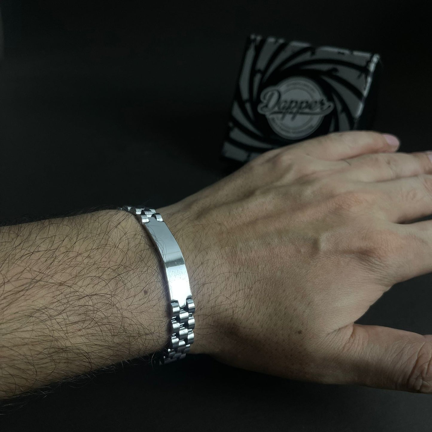 Silver Stainless Steel Jubilee Bracelet for Men