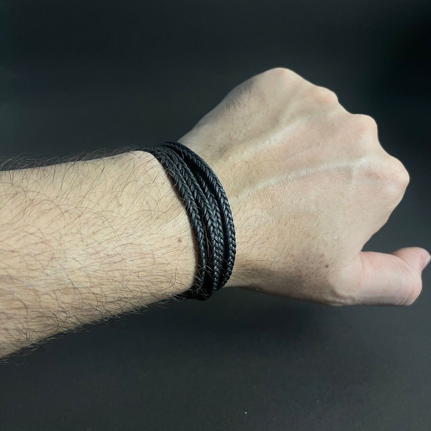Urban Loop Black Bracelet For Men