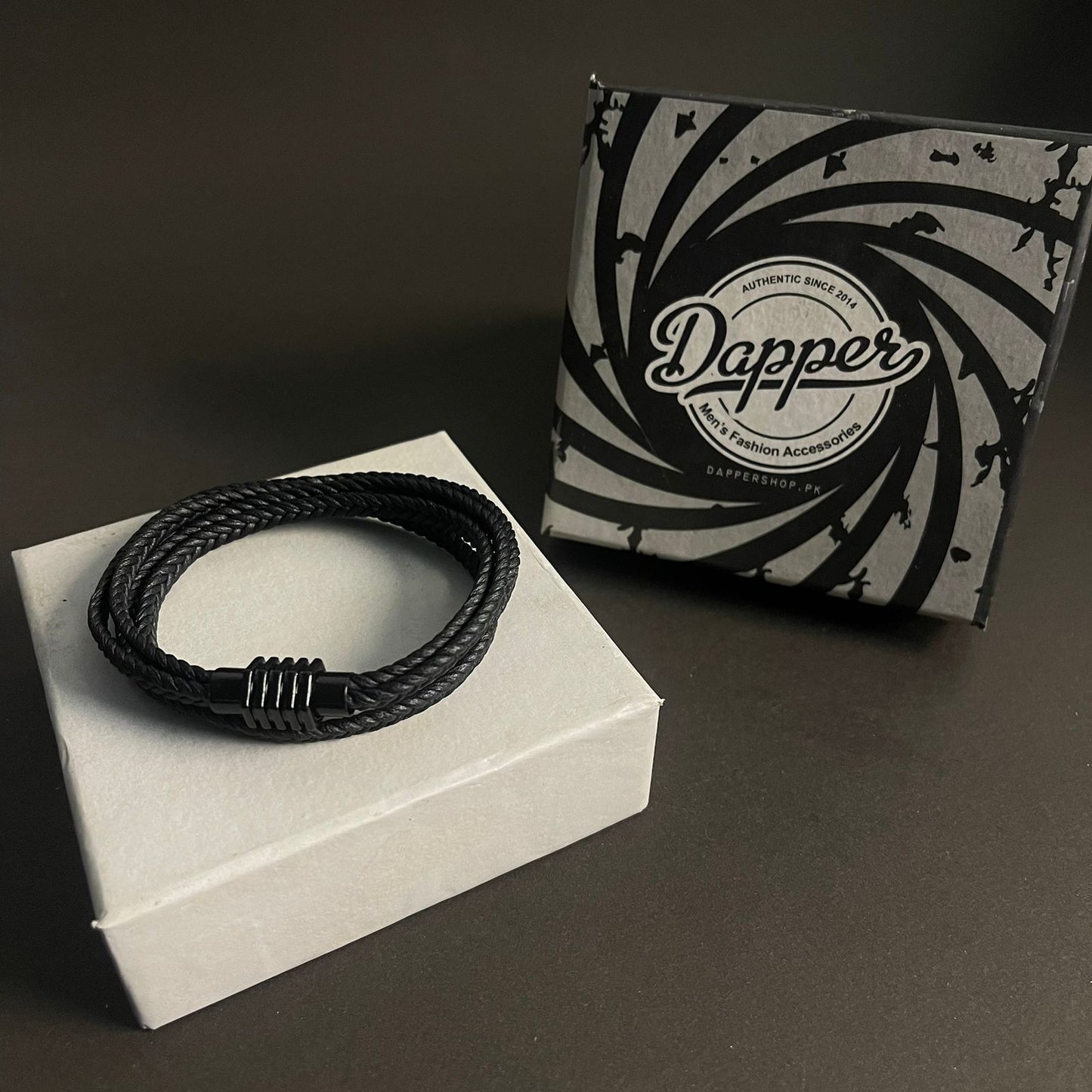 Urban Loop Black Bracelet For Men
