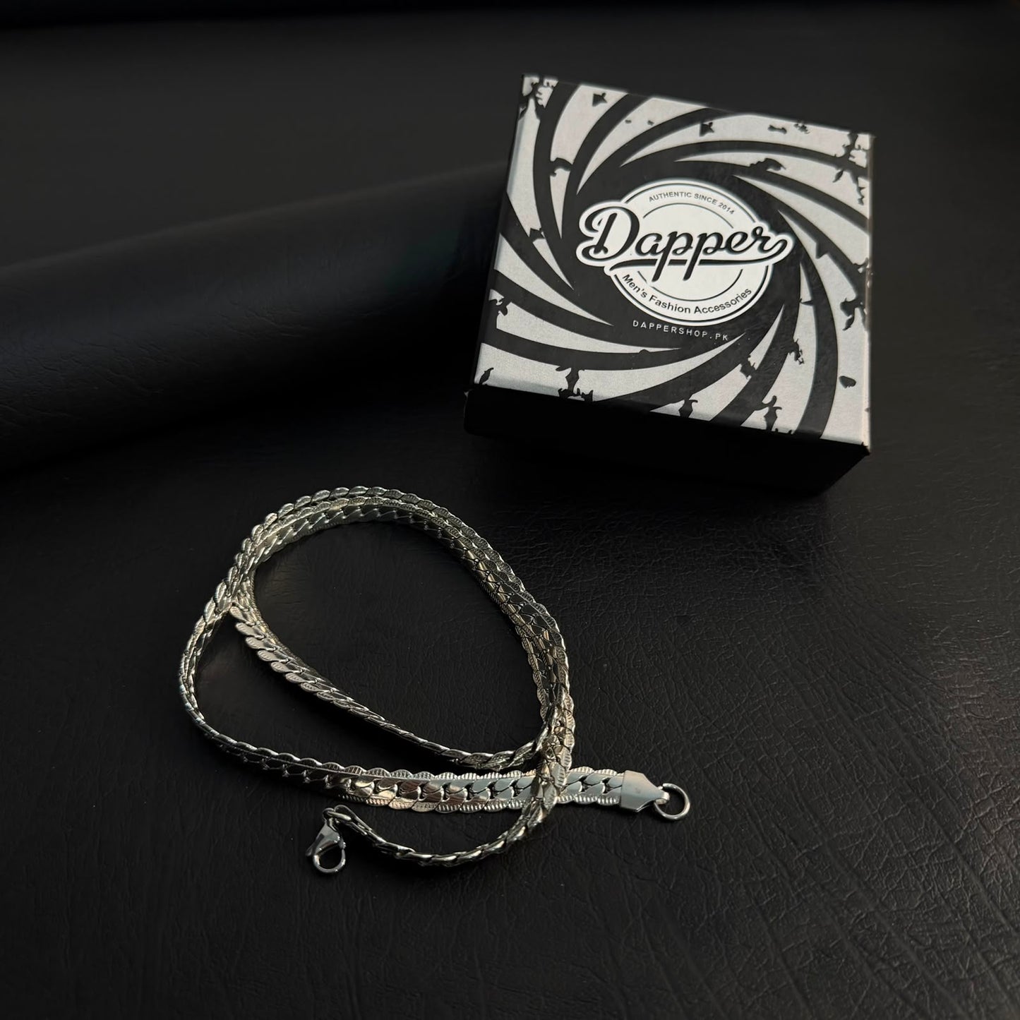 8mm Silver Miami Link Neck Chain For Men
