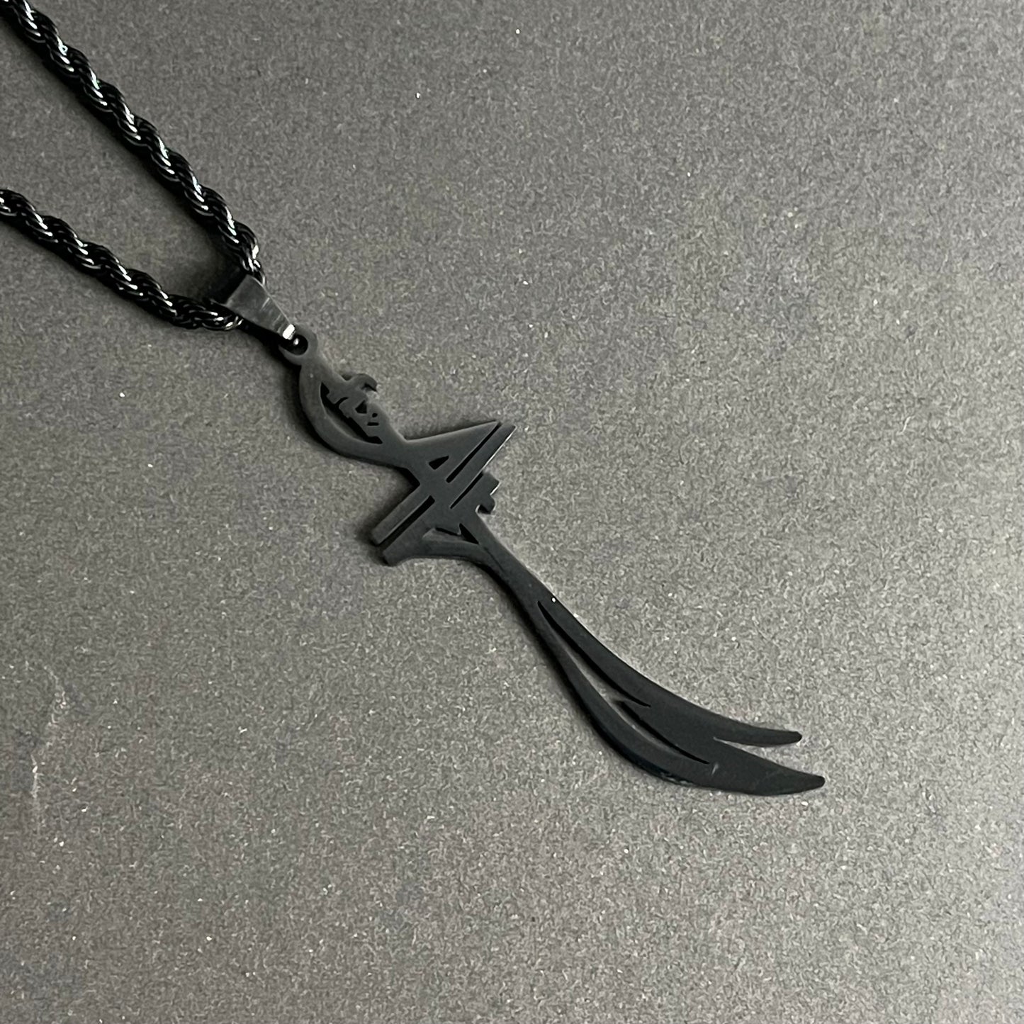 black zulfiqar sword pendant for men in Pakistan