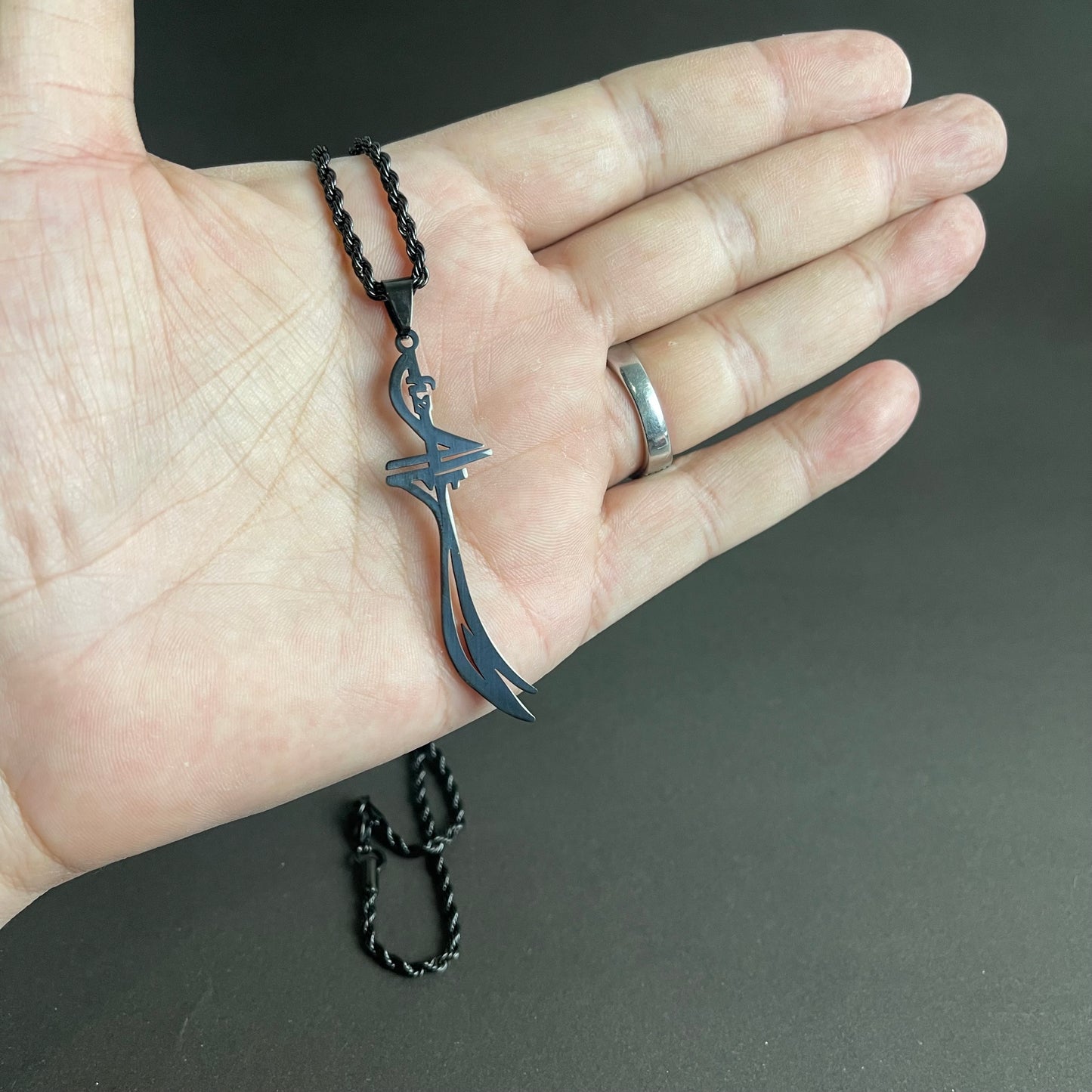 black zulfiqar sword pendant for men in Pakistan
