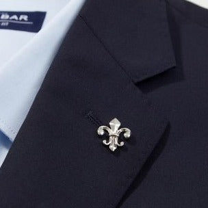 fleur de lis lapel pin brooch for groom wedding dress in pakistan