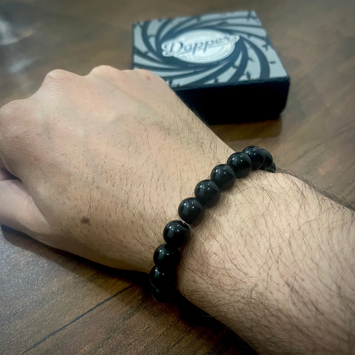 black beads bracelet for men women in pakistan