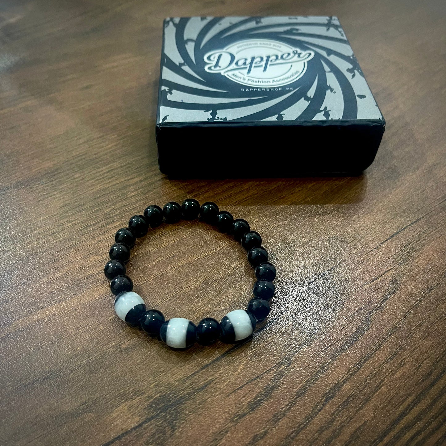 Natural White monk energy stone beads bracelt for men women in pakistan