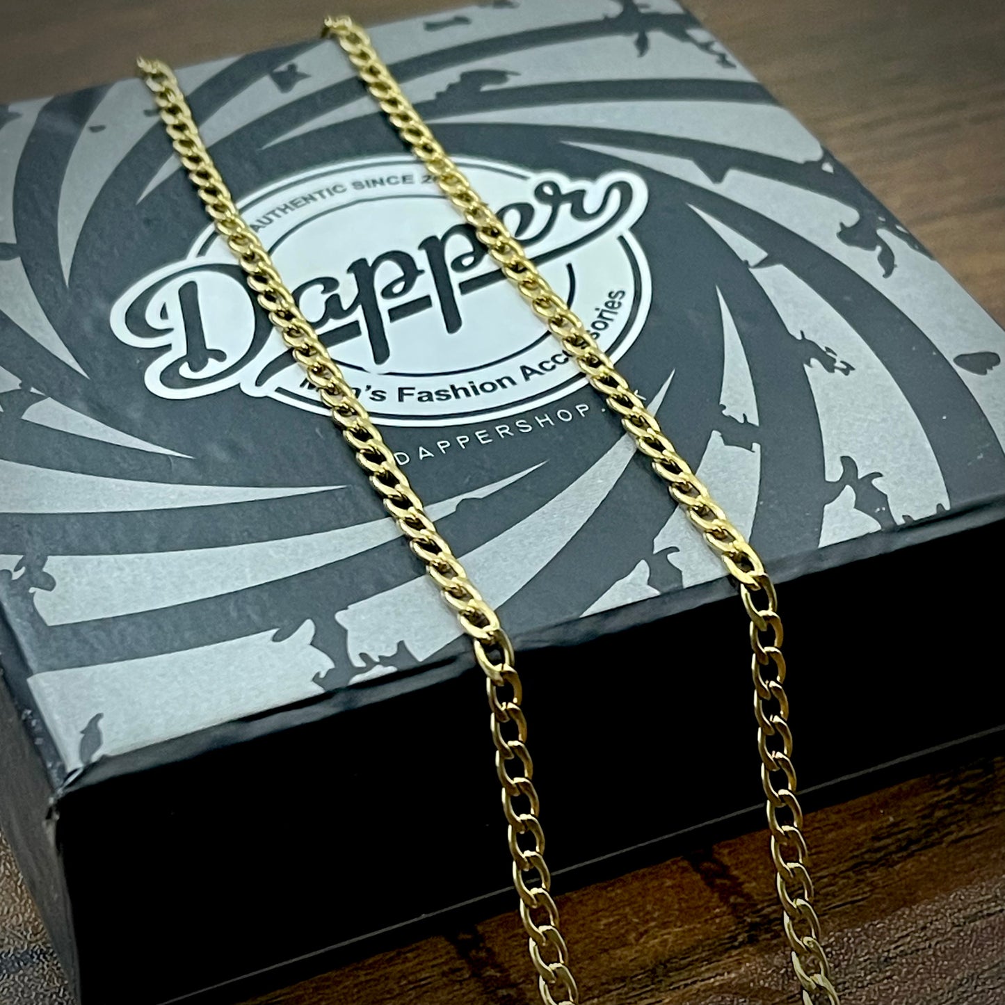 2mm Golden Light weight Figaro Link Neck Chain For Men