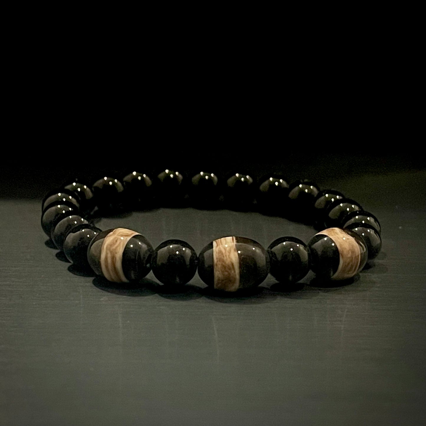 Natural Earth monk energy stone beads bracelt for men women in pakistan