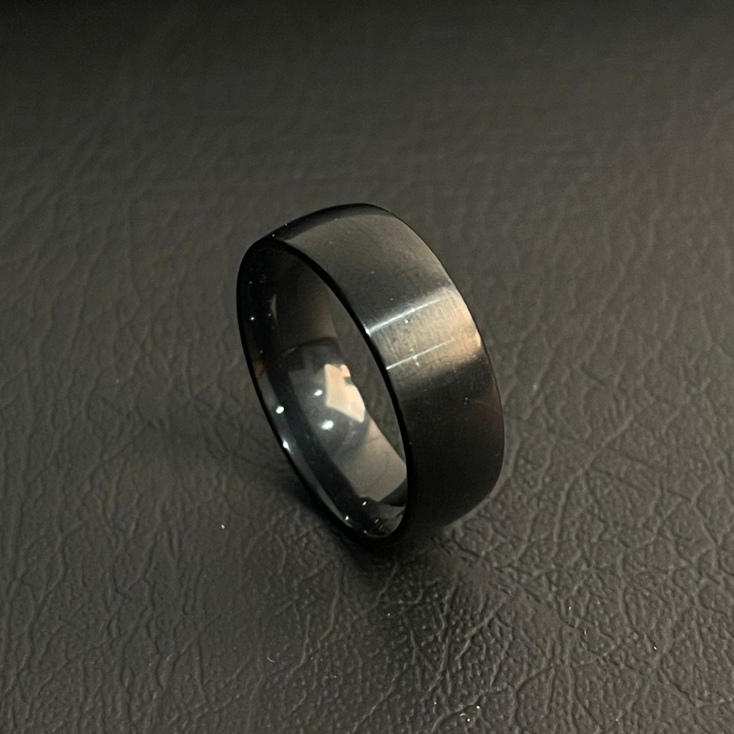 matt black titanium ring for men online in Pakistan