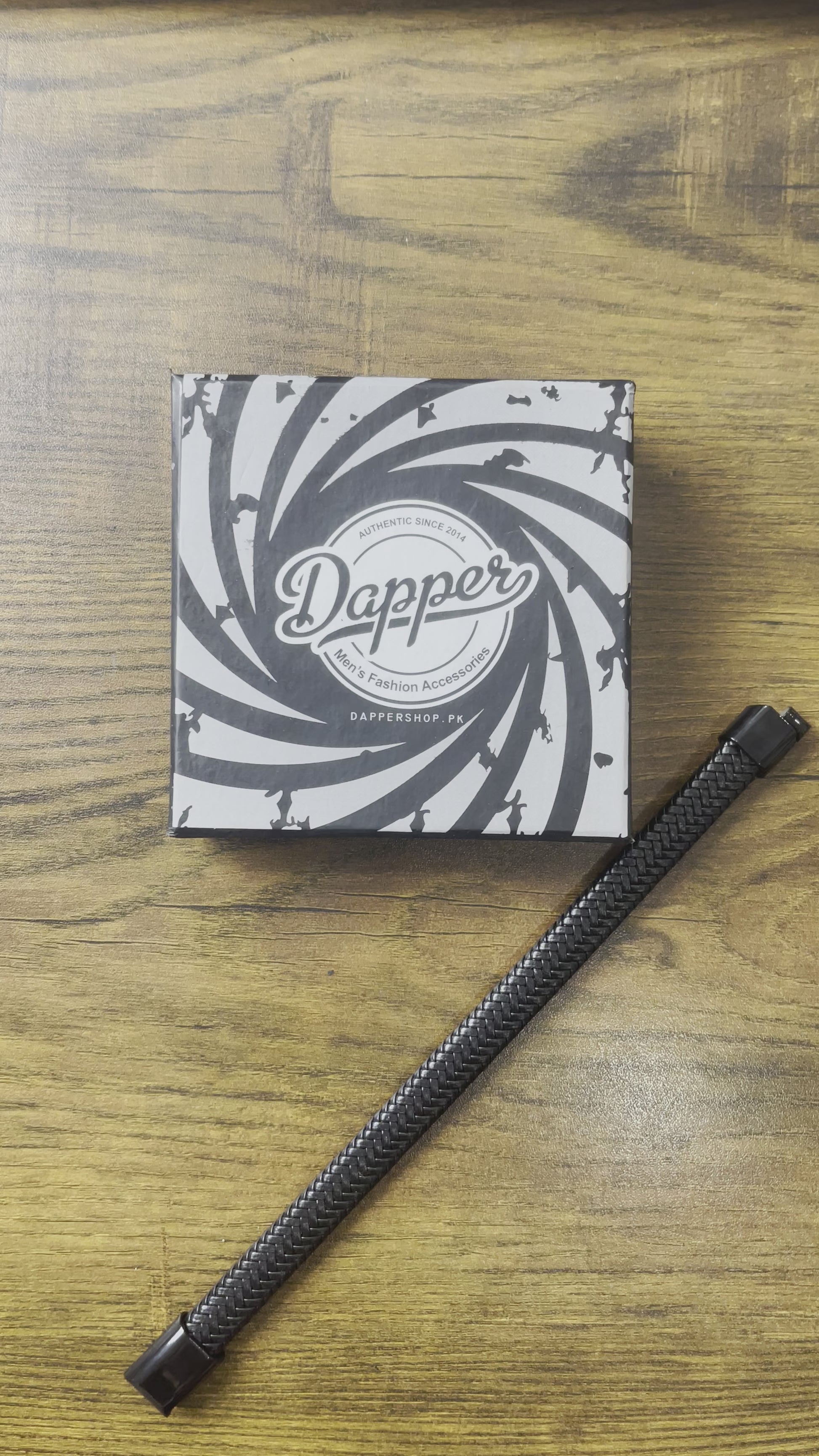 black pure leather bracelet for men Pakistan