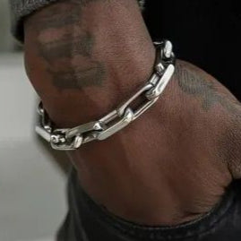 stainless steel silver chain bracelet for men in Pakistan