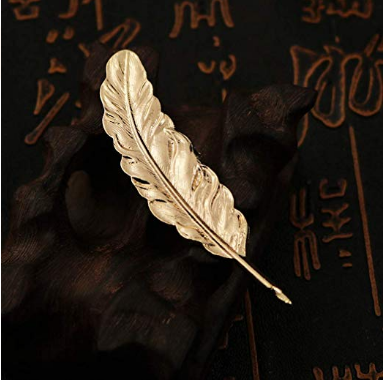 Gold Feather Brooch For Men The Dapper Shop
