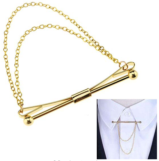 Gold Chain Collar Bar