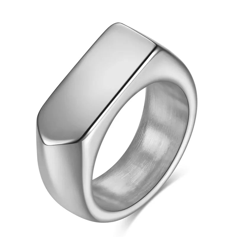 Silver Signet Ring Design Silver Rings For Boys With Price Silver