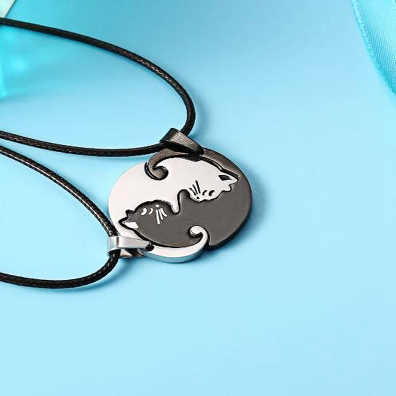BFF Hug Pendant (Black & White)