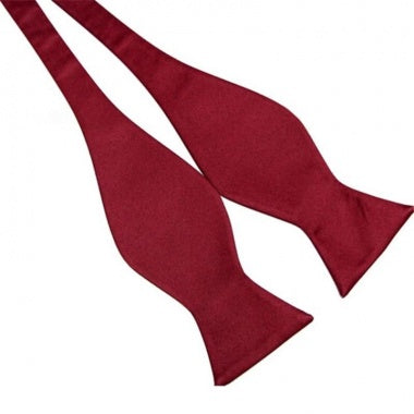 Maroon Self Bow Tie