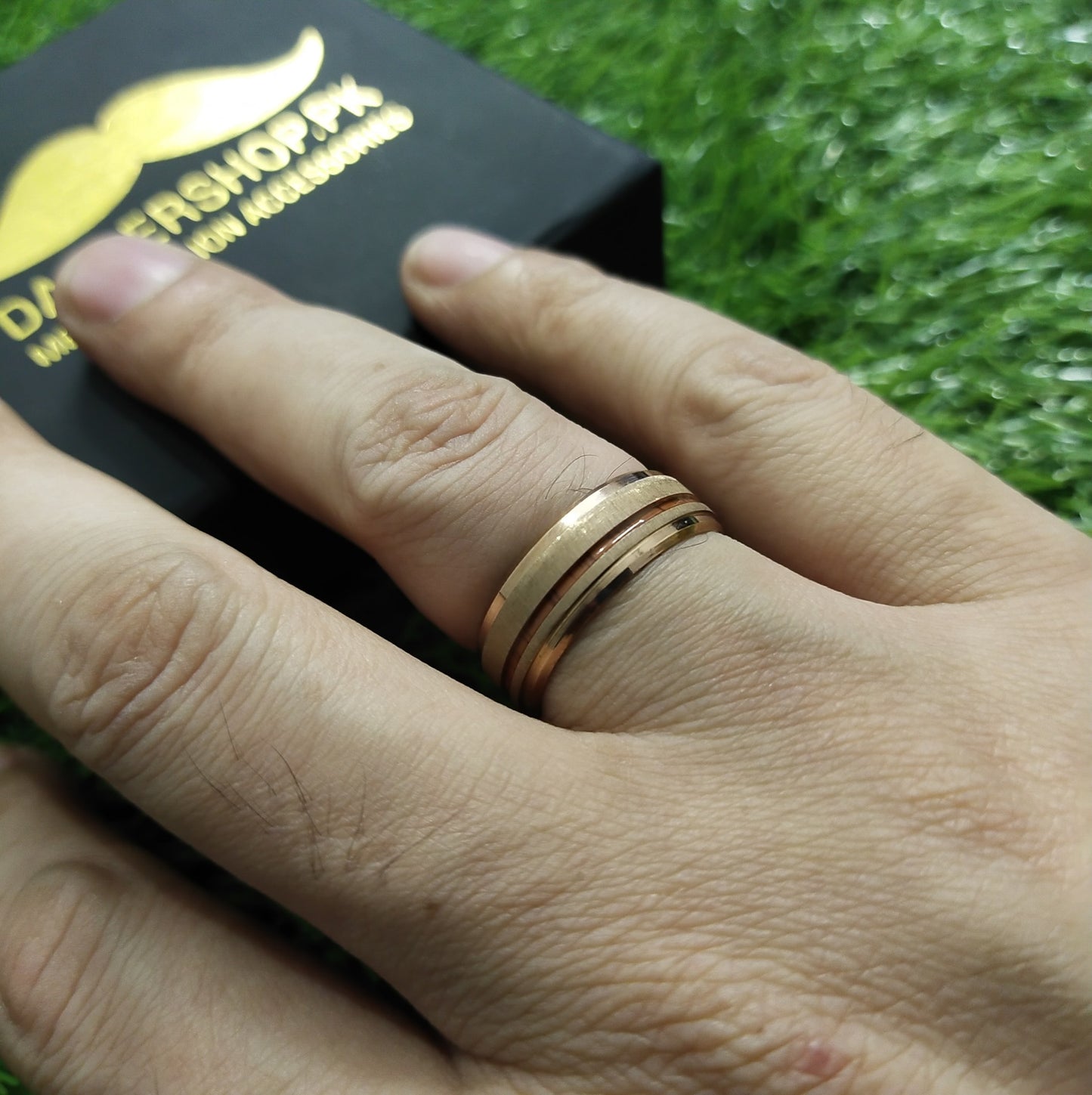 Rose Gold Titanium Wedding Ring