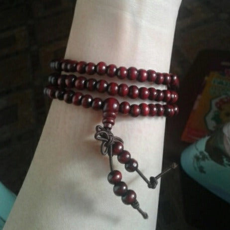 Red Budha Beads Classic Bracelet