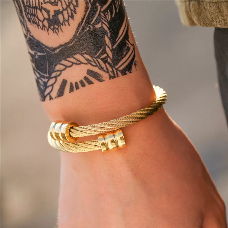 Adjustable Stainless Steel Bangle For Men In Pakistan
