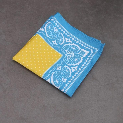 Aqua Polka Dots Pocket Square (PS_509)