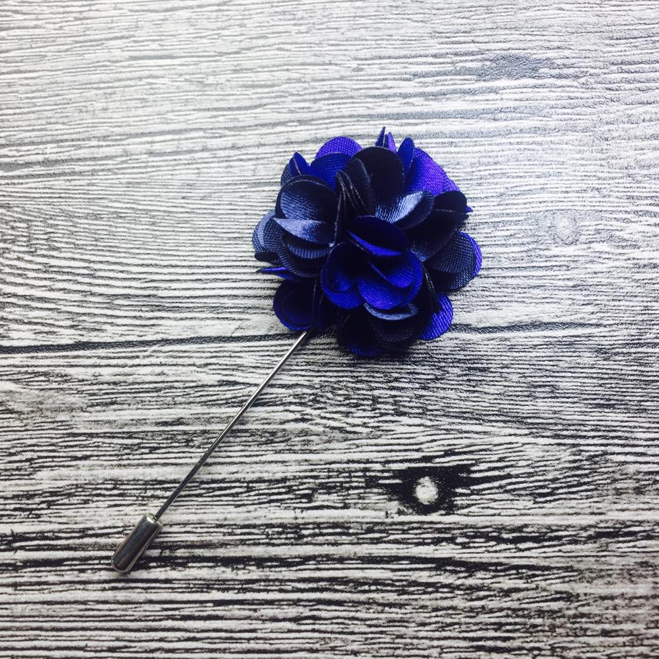 blue flower lapel pin brooch online in pakistan