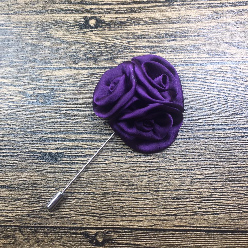 purple flower lapel pin brooch online in pakistan