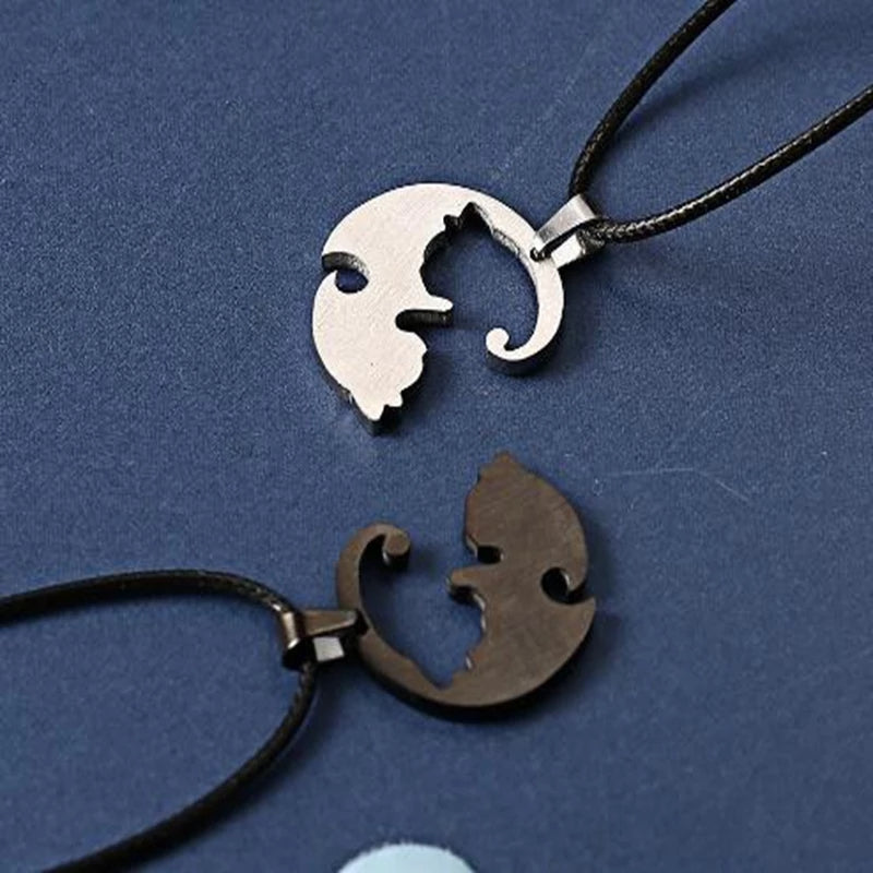BFF Hug Pendant (Black & White)