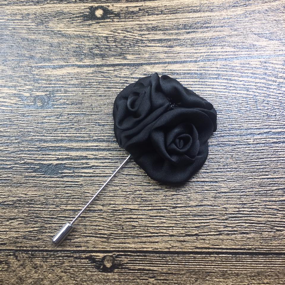Black Flower Lapel Pin Booch Online In Pakistan