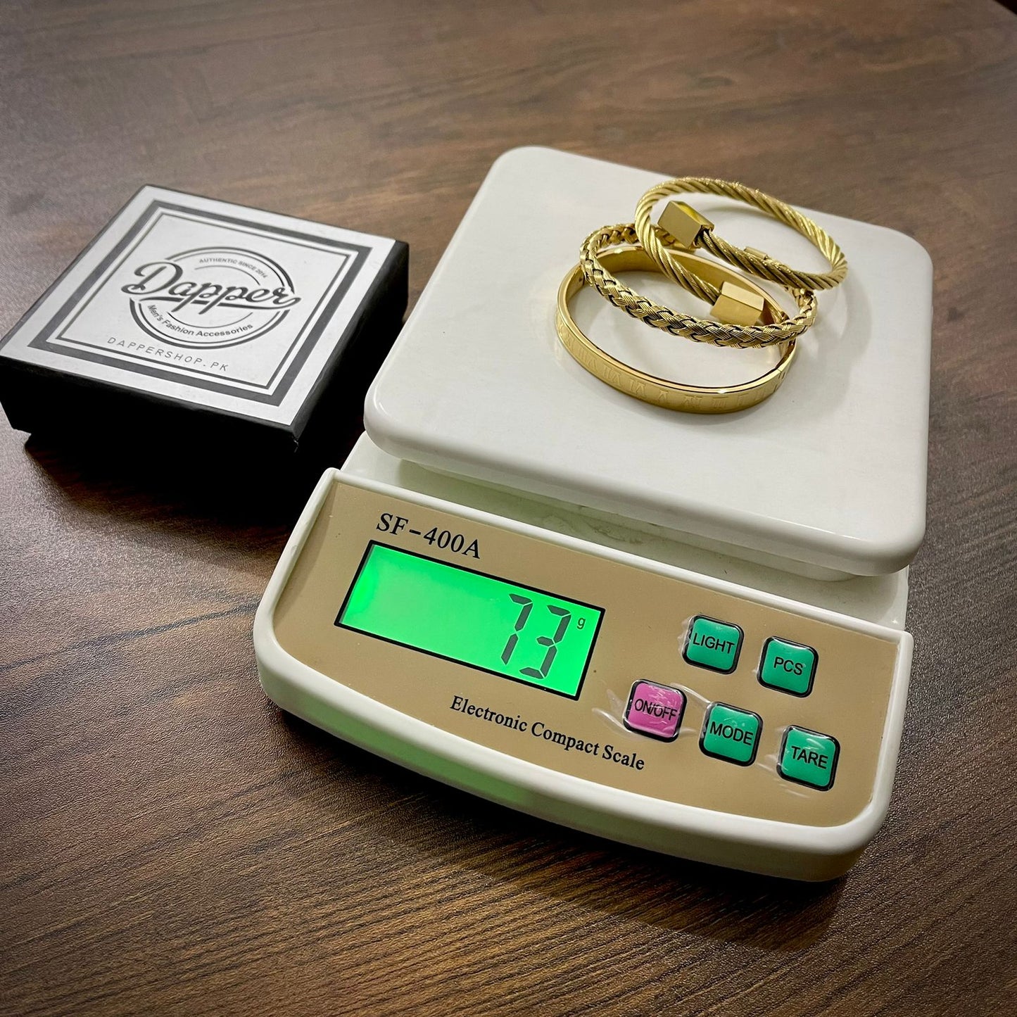 3pcs luxury golden bracelet Set For Men Online In Pakistan