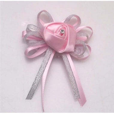 Pink Flower Wedding Corsage Lapel Pin For Men