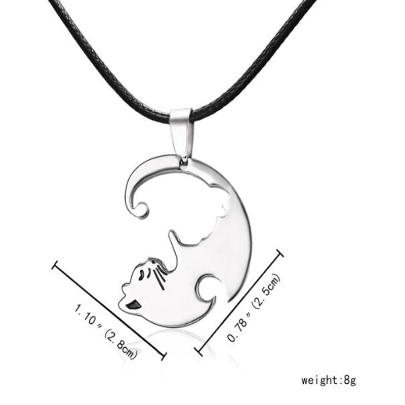 BFF Hug Pendant (Black & White)