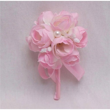 Light Pink Wedding Boutonniere Corsage For Men's Suit
