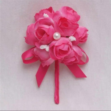 Pink Wedding Boutonniere Corsage For Men's Suit