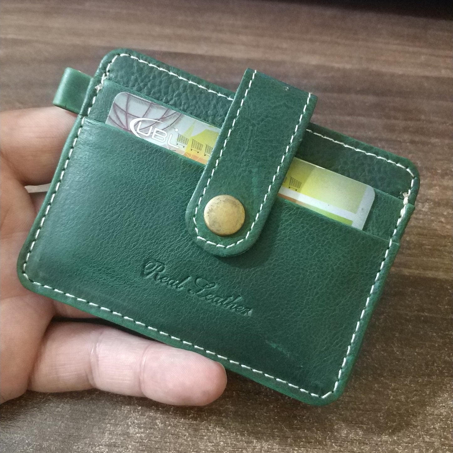 Green Leather Wallet