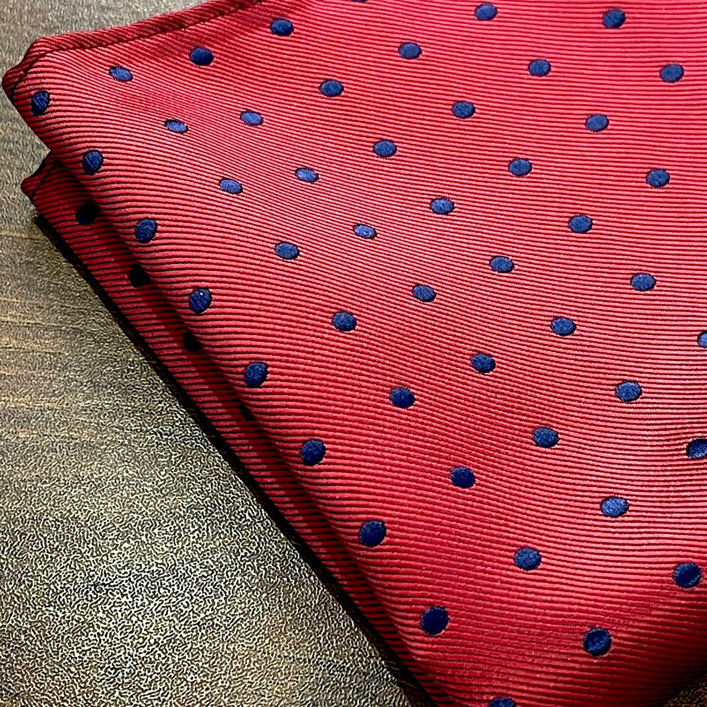Red Polka Dots silk hankie Pocket Square Pakistan