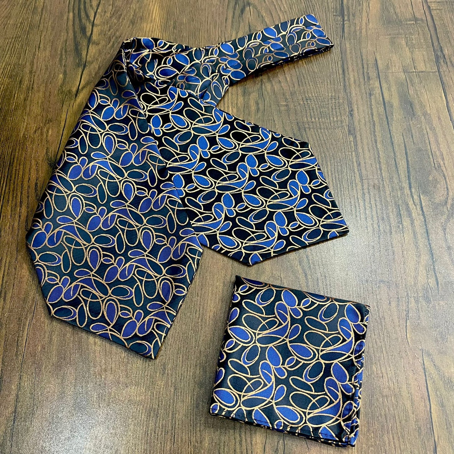 blue cravat tie for men