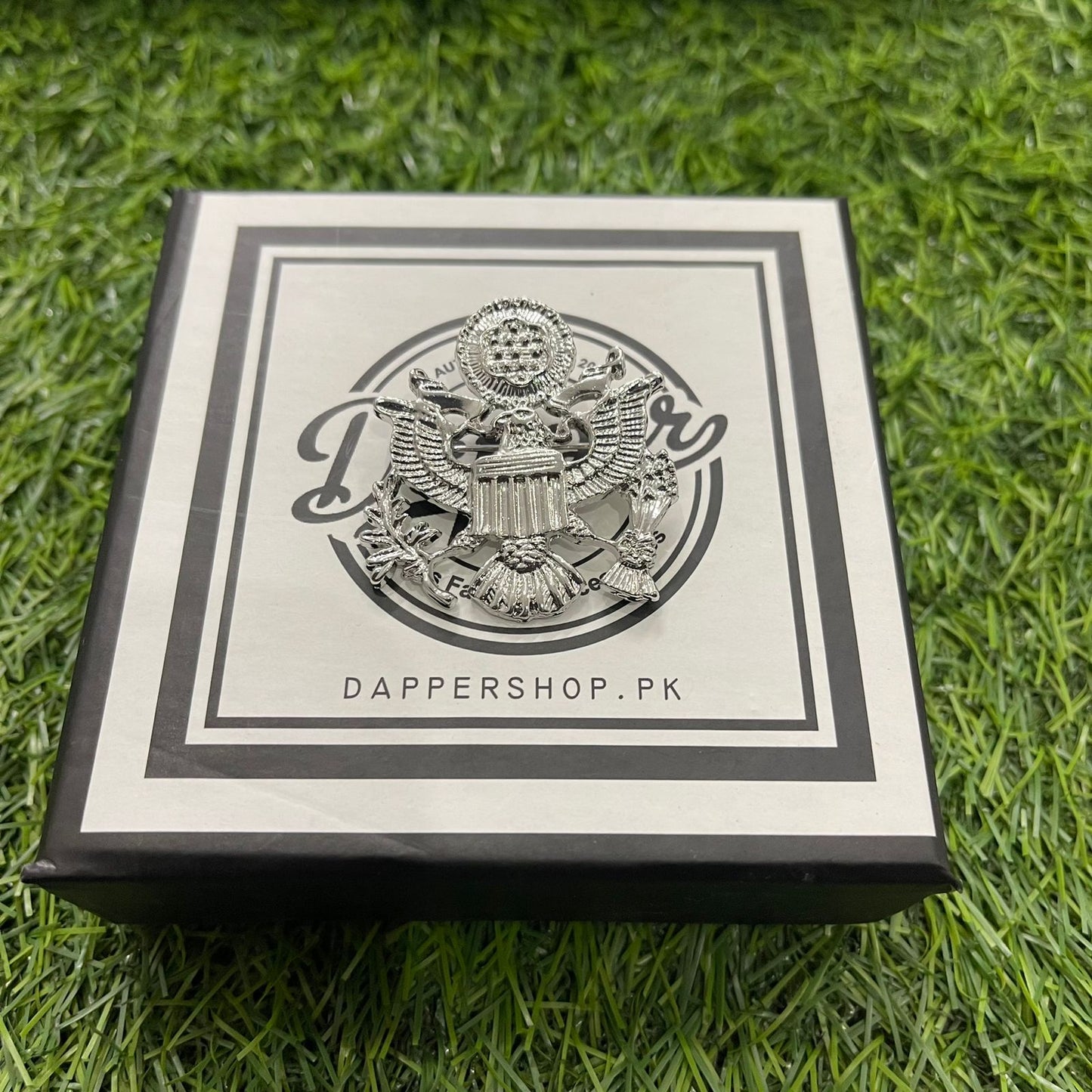 Silver Military Falcon Brooch lapel Pin For Men Suit In Pakistan