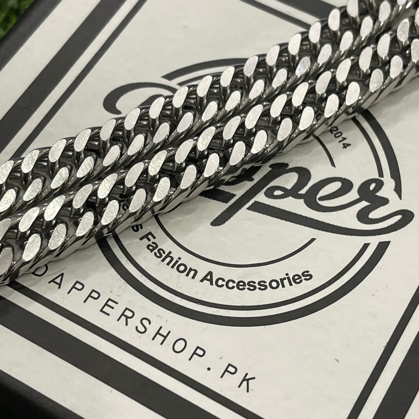 10mm Short Silver Cuban Neck Chain