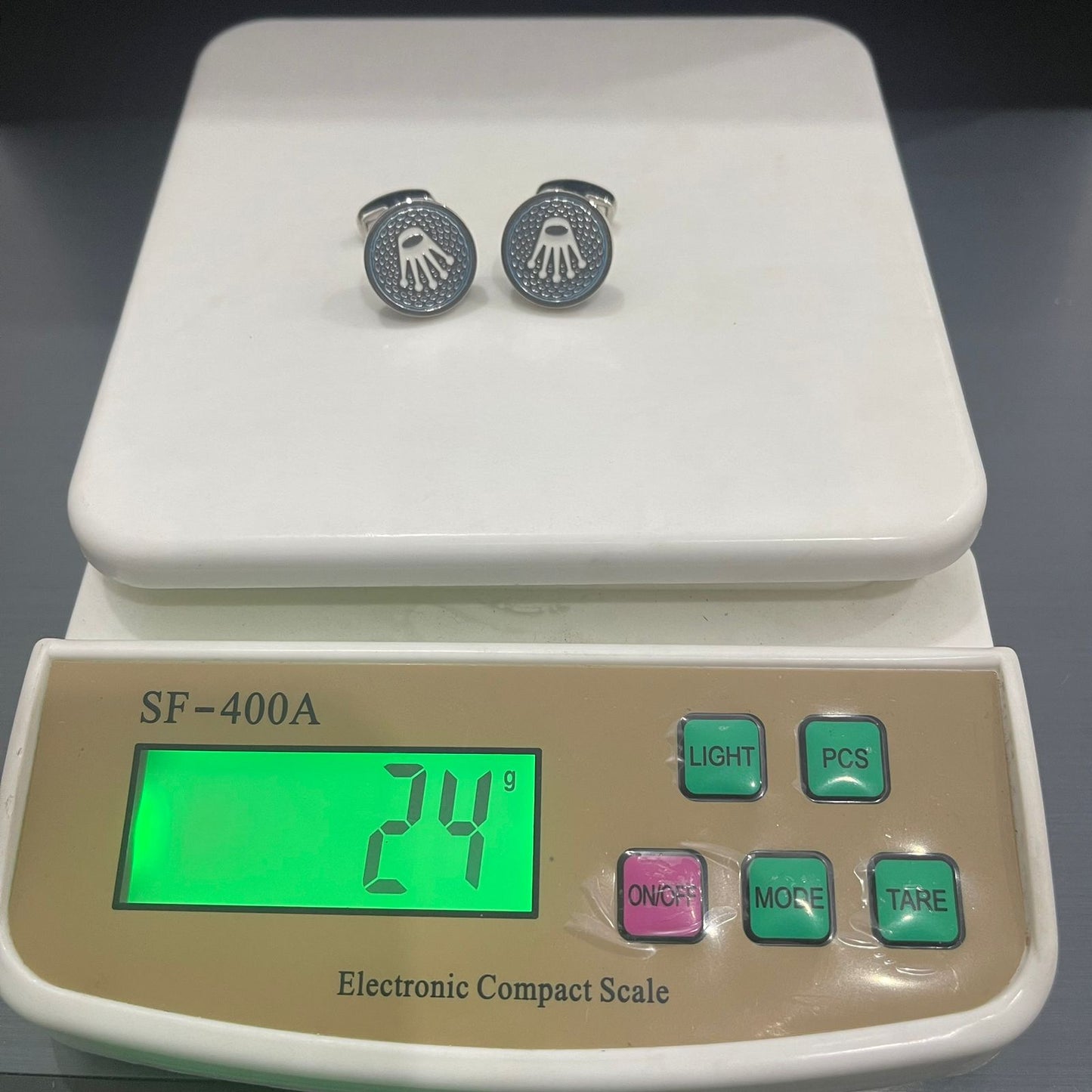 ROLEX Silver branded cufflinks for men online in Pakistan