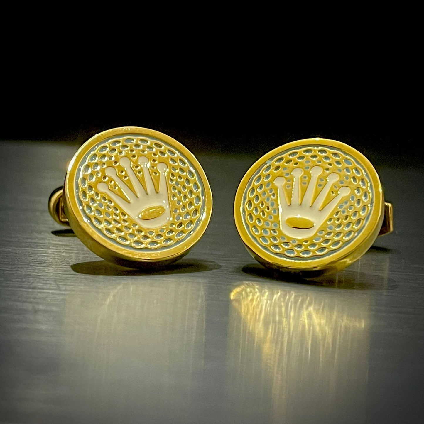 ROLEX Golden cufflinks for men online in Pakistan
