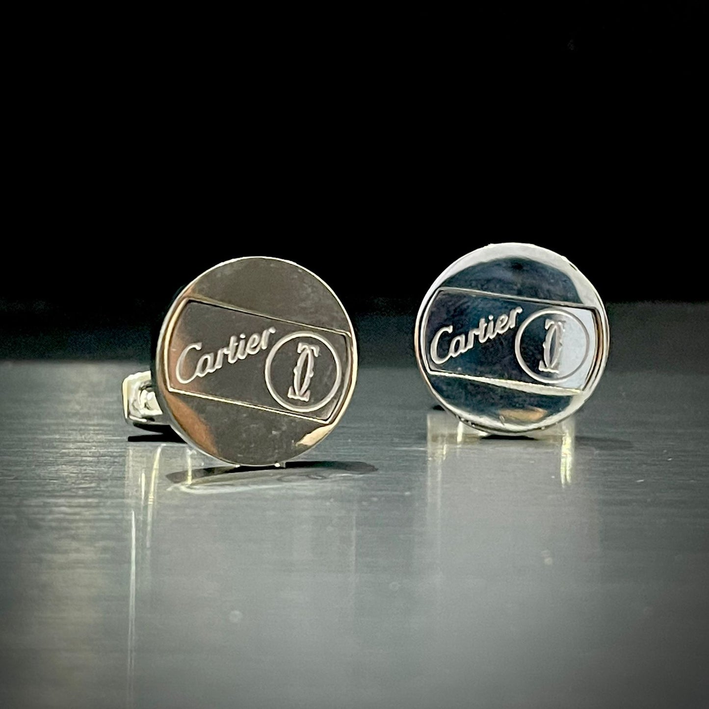 Silver CRT Cufflinks For Men