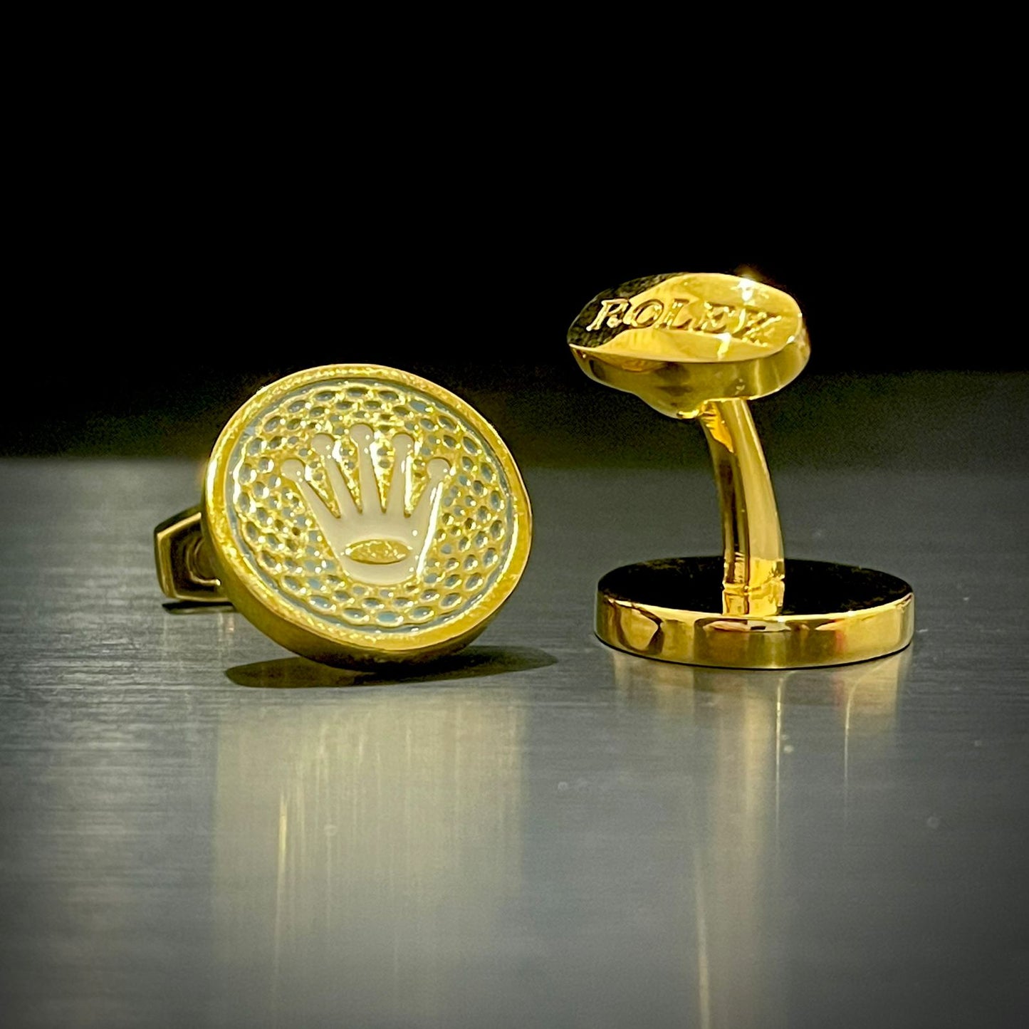 ROLEX Golden cufflinks for men online in Pakistan