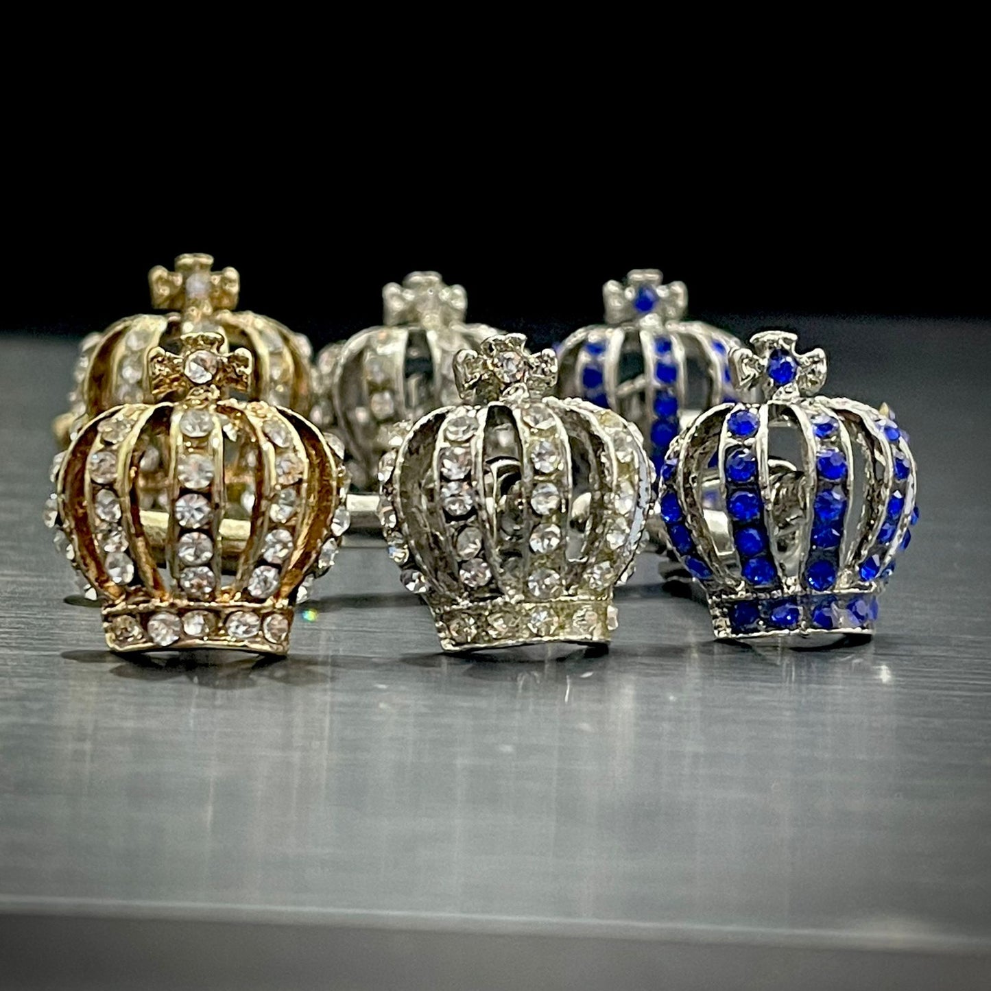 Pack of 3 Crown Cufflinks For Men