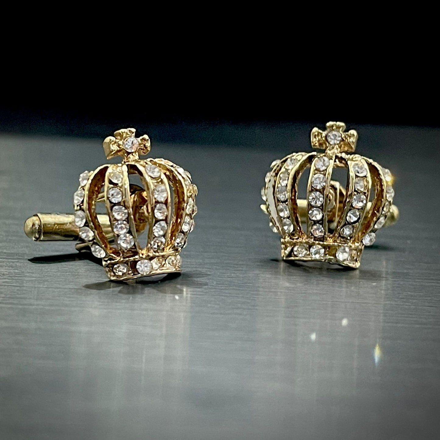 Pack of 3 Crown Cufflinks For Men