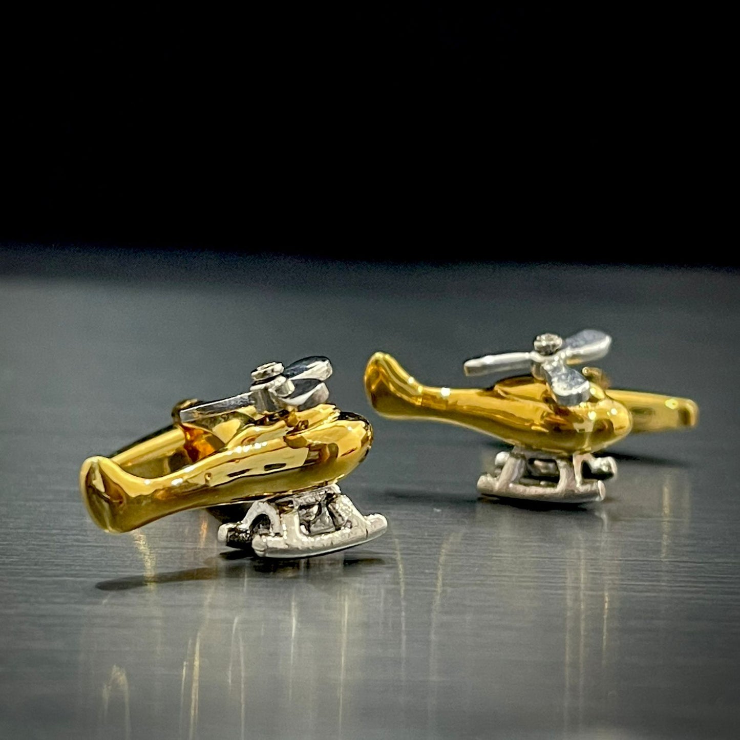 Helicopter Novelty Cufflinks For Men