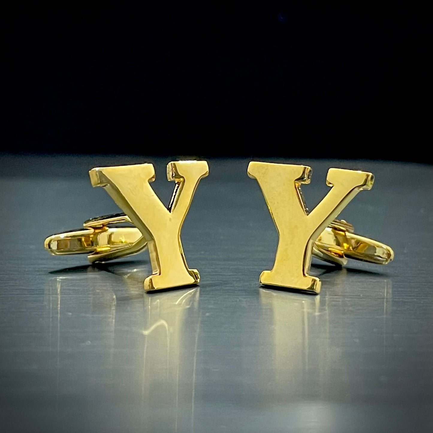 Y Letter Alphabet Name Initial Golden Cufflinks For Men Online In Pakistan
