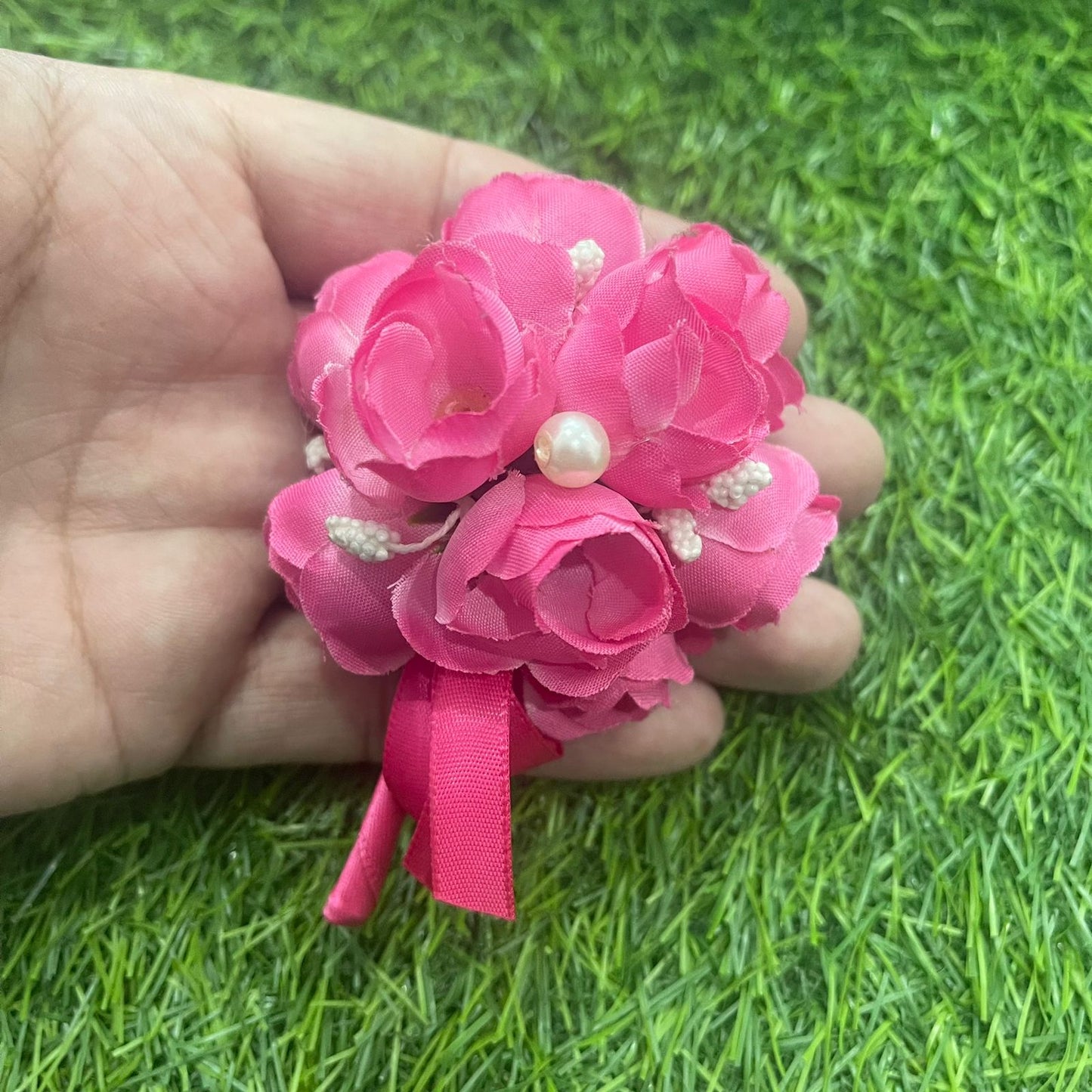 Pink Wedding Boutonniere Corsage For Men's Suit