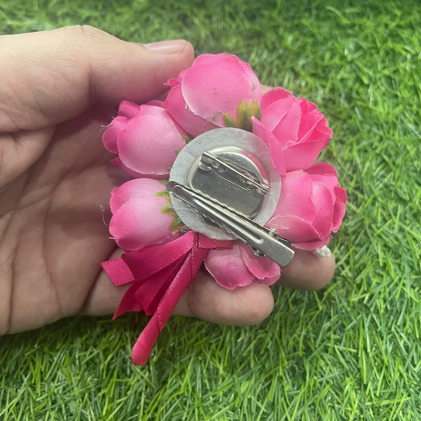 Pink Wedding Boutonniere Corsage For Men's Suit