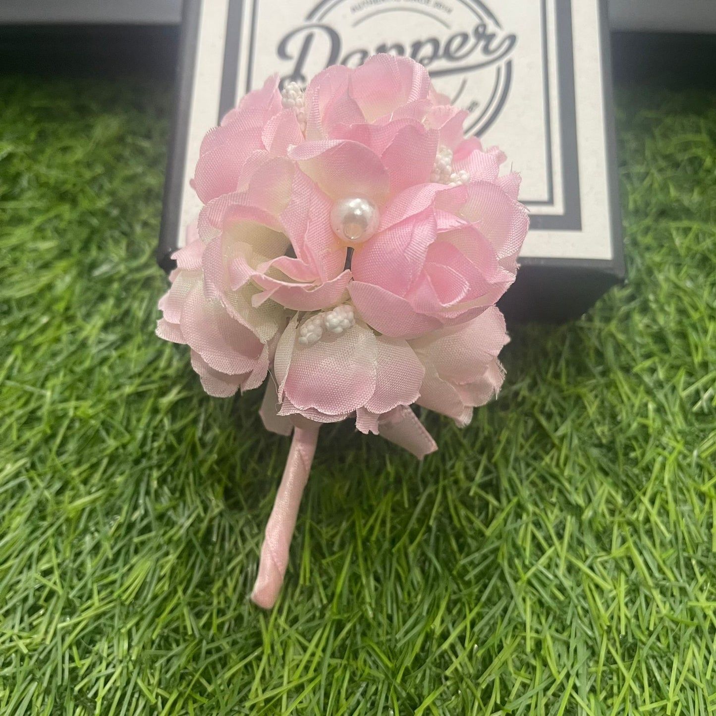 Light Pink Wedding Boutonniere Corsage For Men's Suit