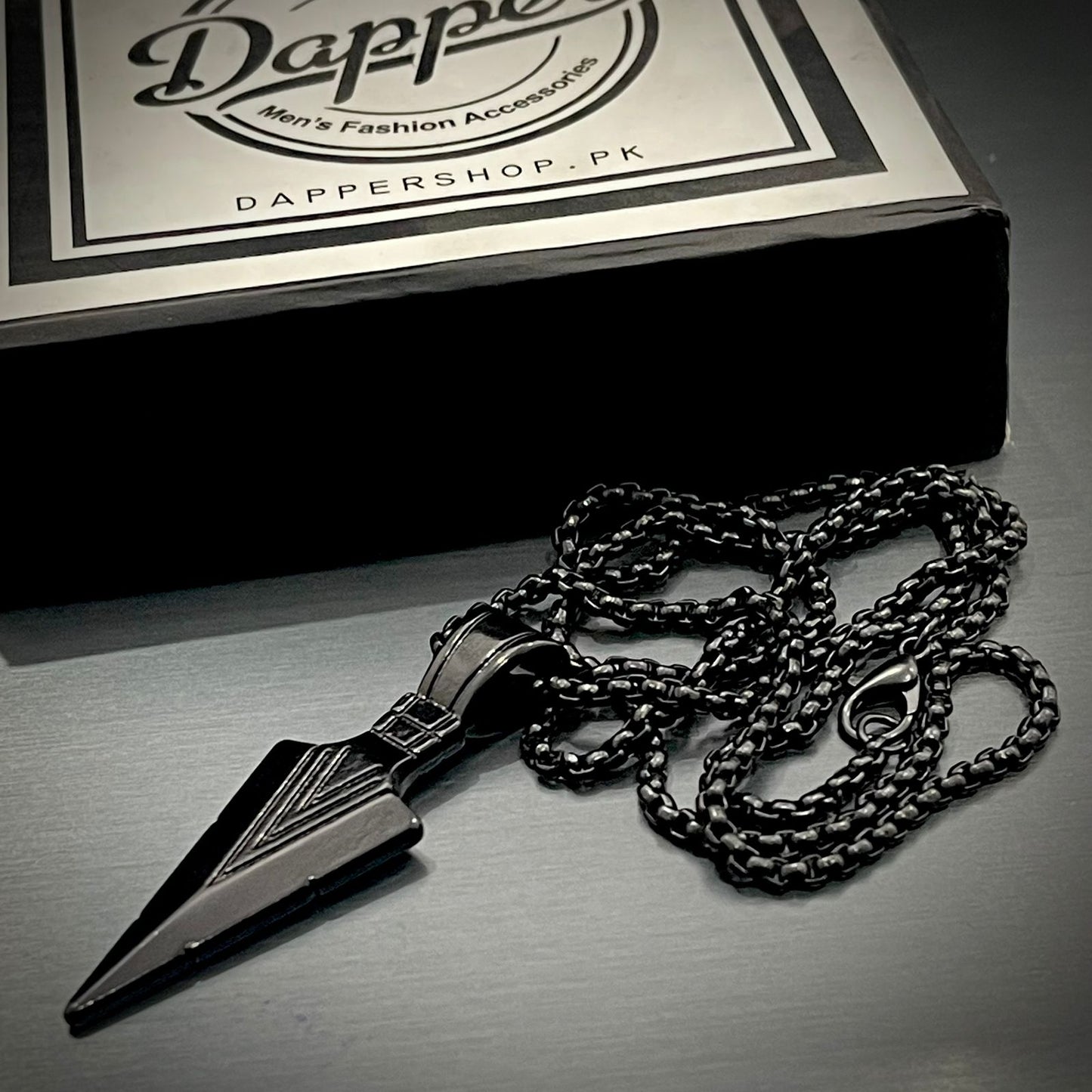 Buy Black Arrow Pendant Necklace for Boys in Pakistan