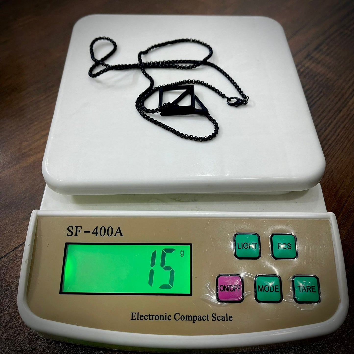 Geometric Black Pendant For Men